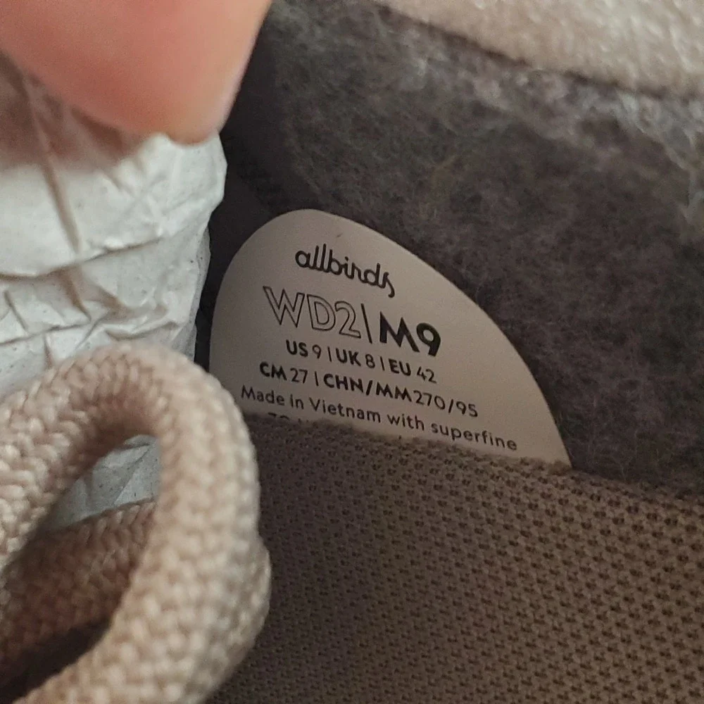 Allbirds Wool Dasher 2 Mizzle Mens Shoes Sz 9 Rugged Beige Stony Cream Sneakers